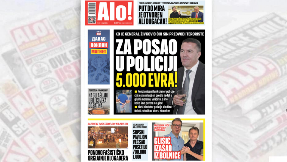 ZA POSAO U POLICIJI 5.000 EVRA! Ko je general Živković čiji sin predvodi teroriste