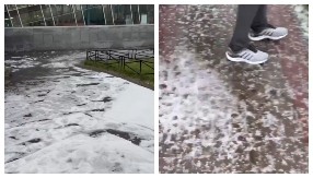 VEJE SNEG USRED AVGUSTA, LED NEMA GDE DA ODE Nestvarne scene, narod je tamo šokiran (VIDEO)