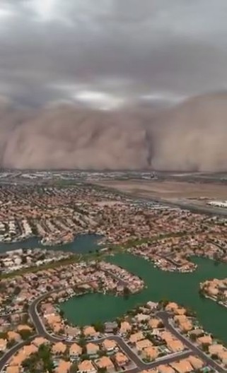 STRAVIČNI PRIZOR Gigantska peščana oluja progutala ceo grad, ljudi se guše, vidljivost nula