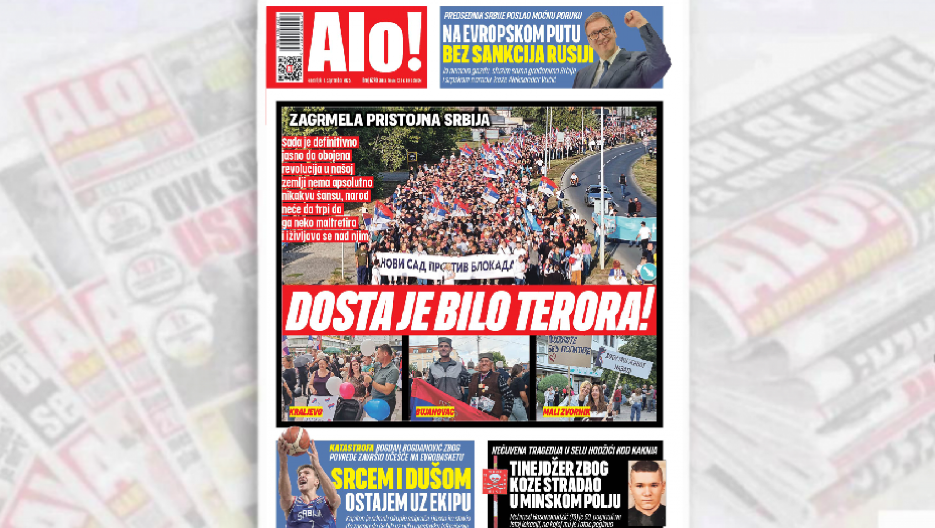 DOSTA JE BILO TERORA! Zagrmela pristojna Srbija