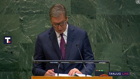 ''KIRK JE UBIJEN JER SE NJEGOVOM UBICI NIJE SVIDELA NJEGOVA IDEOLOGIJA'' Predsednik Vučić iz Njujorka o stravičnom zločinu u SAD