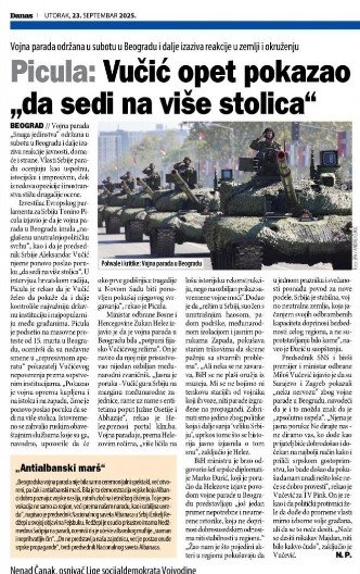 SKANDAL! Šolakov "Danas" u otvorenoj kampanji protiv srpske vojske! Dali prostor Piculi da nas pljuje i proglašava za zločince!