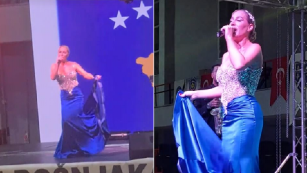 "SRPSKI TROTOAR VIŠE NEĆE ZGAZITI" Selma Bajrami pevala OVK pesme usred Prizrena, nastao haos nakon sramne provokacije (VIDEO)