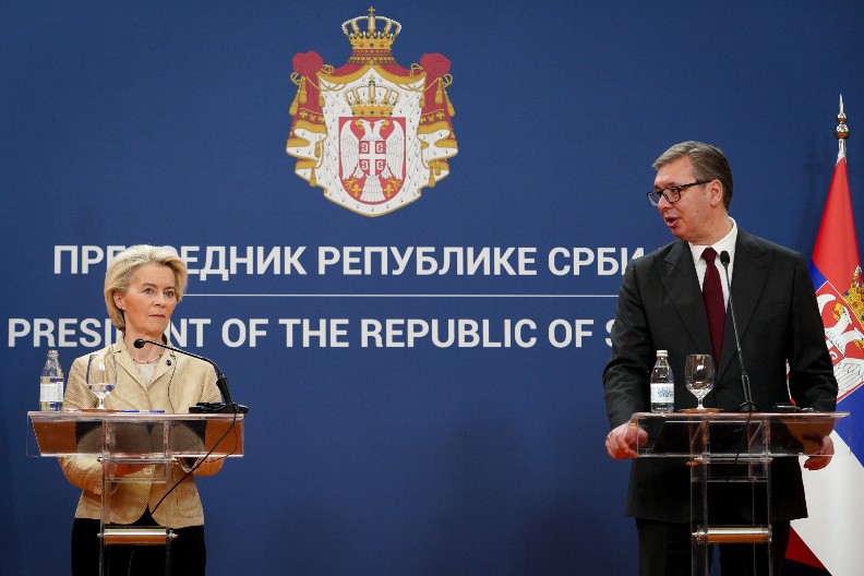 NADAMO SE PODRŠCI EU I BRISELA Vučić zahvalio predsednici EK Fon der Lajen i istakao važnost posete