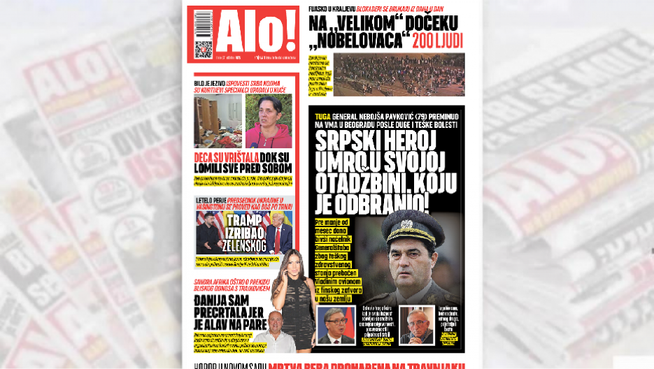 GENERAL NEBOJŠA PAVKOVIĆ (79) PREMINUO NA VMA U BEOGRADU POSLE DUGE I TEŠKE BOLESTI  Srpski heroj umro u svojoj otadžbini, koju je odbranio!