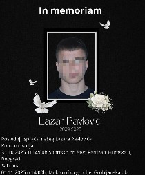 SUTRA OPRAŠTANJE OD STRADALOG DŽUDISTE "I dalje živiš sa nama"