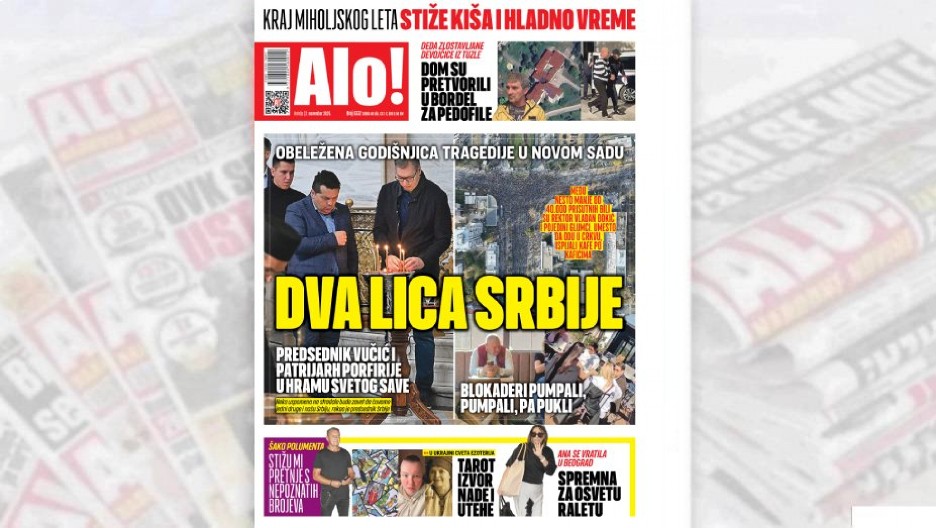 DVA LICA SRBIJE! Obeležena godišnjica tragedije u Novom Sadu