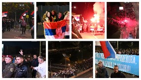 NAJFENOMENALNIJI KADROVI, OVAKO SU SRBI SA KiM DANAS DOŠLI U CENTAR GRADA Koračaju kao jedno!