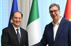 MINISTAR MI JE UPUTIO POZDRAVE ĐORĐE MELONI Vučić: Vrlo dobar razgovor sa Lukom Čirijanijem, Italija važan ekonomski partner Srbije