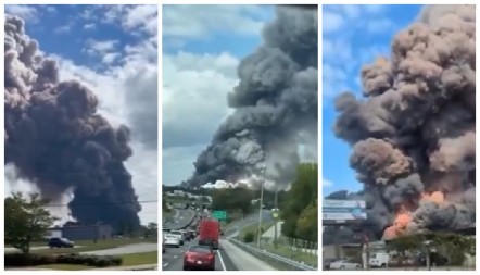 GORI STAN NA CERAKU Gusti dim kulja na sve strane, vatrogasci izašli na lice mesta