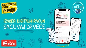 Nova pogodnost za korisnike MAXI aplikacije lojalnosti  „Moj Maxi“ od sada donosi mogućnost digitalnih fiskalnih računa