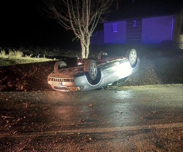 AUTOMOBIL ZAVRŠIO NA KROVU Saobraćajna nesreća u Novom Pazaru