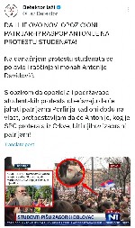 DA LI JE OVO NOVI OPOZICIONI PATRIJARH? Raspop Antonije na protestu studenata! (VIDEO)