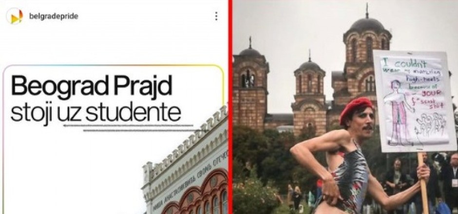 DOVELI GOLOG ALBANCA ISPRED SRPSKE SVETINJE A danas - podržavaju blokade fakulteta!