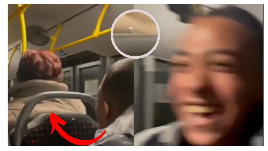 BEZ IMALO STIDA I POŠTOVANJA! Mladić pljuje ljude po autobusu u Beogradu, dok ga poznanik snima (VIDEO)