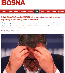 KURTIJEVA PUDLICA I JEŠIĆEV PROMOTER BOBAN BOGDANOVIĆ PONOVO DIVLJA! Traži da se spreči Vučićev dolazak na Svetski ekonomski forum, smeta mu jaka Srbija!