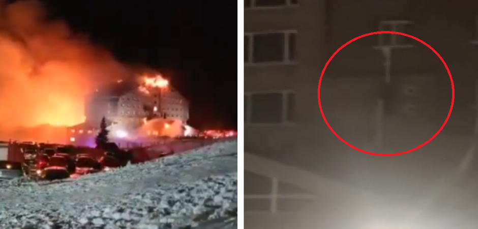 JEZIVI DETALJI HORORA U TURSKOJ Alarm se nije oglasio, isplivali UŽASNI snimci: Ljudi se spuštaju niz čaršave dok hotel gori