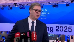 VUČIĆ U DAVOSU: Mnogima je važno da Srbiju zaustave, ali ja verujem da im to neće poći za rukom