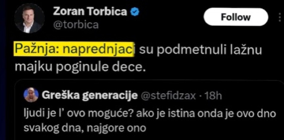 ŽELE DA STVORE PANIKU I ZLU KRV Opozicionari svesno podmeću laž, ljudi, ovo je MONSTRUOZNO! (VIDEO)