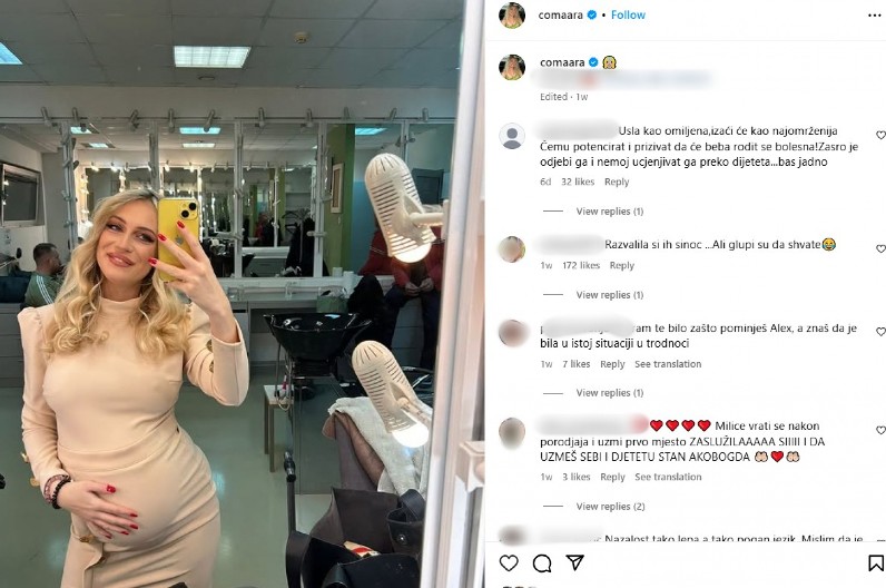 MILICA SPREMNA DA SA BEBOM UĐE U ELITU! Objavila srećne vesti, komentari podrške se nižu! (FOTO)