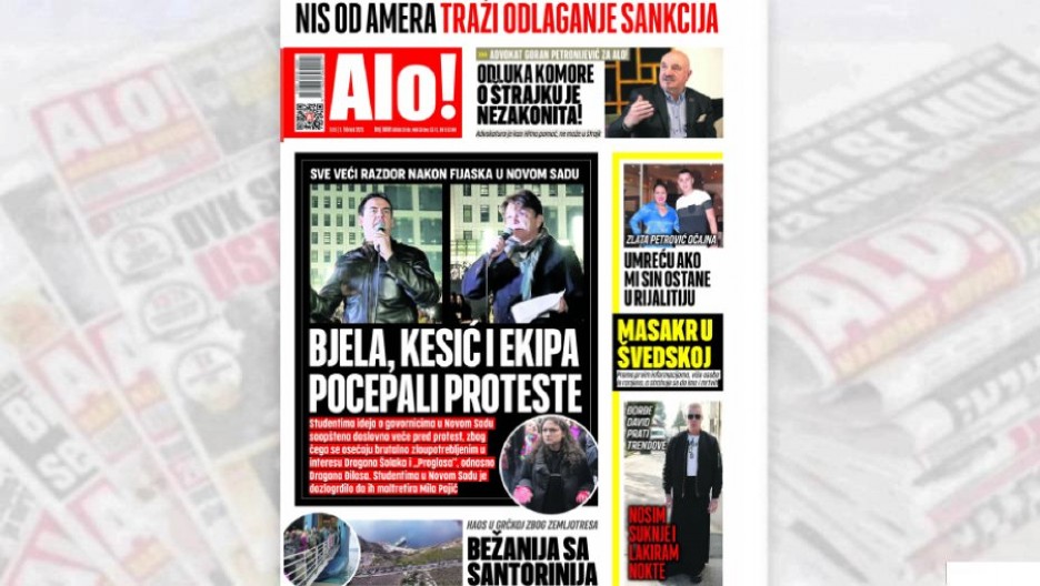 SVE VEĆI RAZDOR NAKON FIJASKA U NOVOM SADU! Bjela, Kesić i ekipa pocepali proteste!