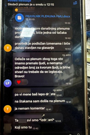 PROCURELA PREPISKA SA PLENUMA, FARSA SE NASTAVLJA "Na štakama sam došla, a vi me d**ate!"