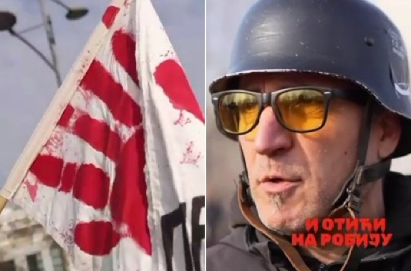 JEZIVE PORUKE SA PROTESTA:  Priželjkuju vojni puč i prete još većim haosom! (VIDEO)