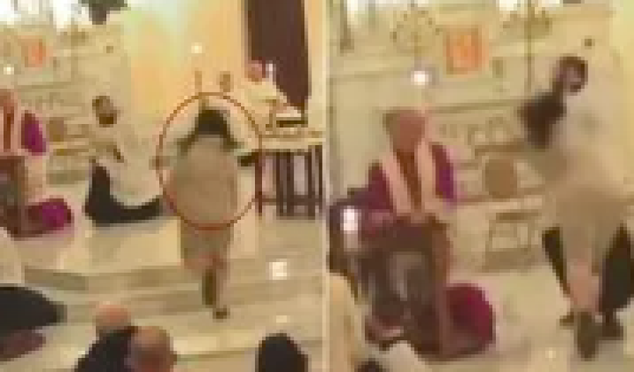 DRAMA U CRKVI Sveštenik napadnut tokom službe