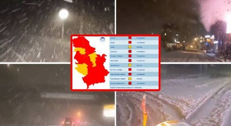 SNEG UVELIKO VEJE U OVOM DELU SRBIJE RHMZ se upravo oglasio, evo gde će sledeće da ljuljne (VIDEO)