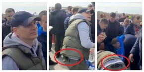 MILOŠ JOVANOVIĆ NAORUŽAN NA BLOKADI Zadenuo nož za pojas kao Alibaba, GLEDAJTE SAMO OVO! (FOTO)