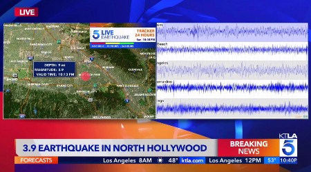 ZEMLJOTRES SNAGE 3.9 RIHTERA POGODIO LOS ANĐELES Treslo se tlo nakon dodele Oskara (FOTO/VIDEO)