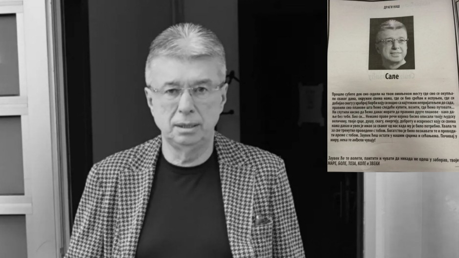 "PRAVILI SMO PLANOVE, A DANAS..." Potresna čitulja Saši Popoviću, najbliži prijatelji se oprostili od njega!