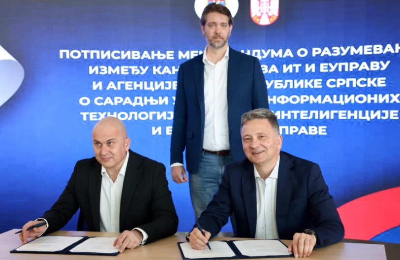 JOVANOVIĆ: Potpisan Memorandum o saradnji između Kancelarije za IT i eUpravu i Agencije za IKT Republike Srpske