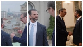"ZAJEDNO GRADIMO SNAŽNIJE VEZE I SVETLIJU BUDUĆNOST":  Aleksandar Vučić nakon sastanka sa Donaldom Trampom Mlađim! (VIDEO)