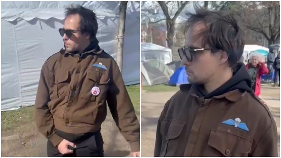 ŠTA JE BILO, MAMICU VAM J****, POZDRAVITE MI T*** Gledajte kako narkoman blokader ODVRATNO provocira studente koji žele da uče (VIDEO)