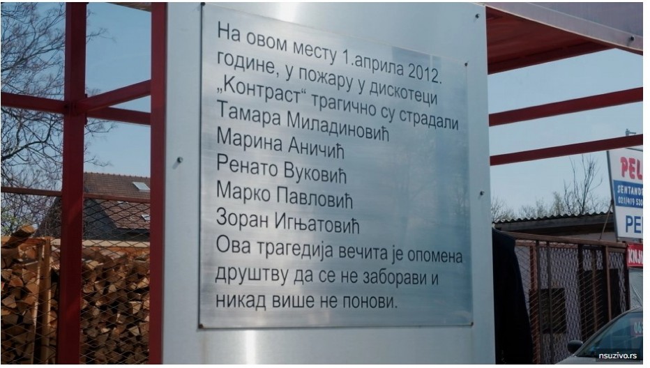 TRAGEDIJA U " KONTRASTU" DOGODILA SE PRE 12 GODINA Smrt šestoro mladih koji su otišli u diskoteku, pa su nastradali u požaru, se ne zaboravlja