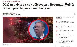 HRVATI POTPUNO POLUDELI Boli ih uspeh svenarodnog skupa u Beogradu, osuli paljbu po Vučiću i Srbiji!