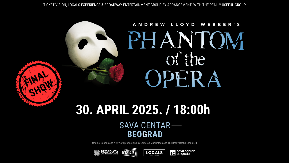 SPEKTAKULARNI MJUZIKL "FANTOM IZ OPERE" DONOSI DODATNI FINALNI ŠOU 30. APRILA U SAVA CENTAR!