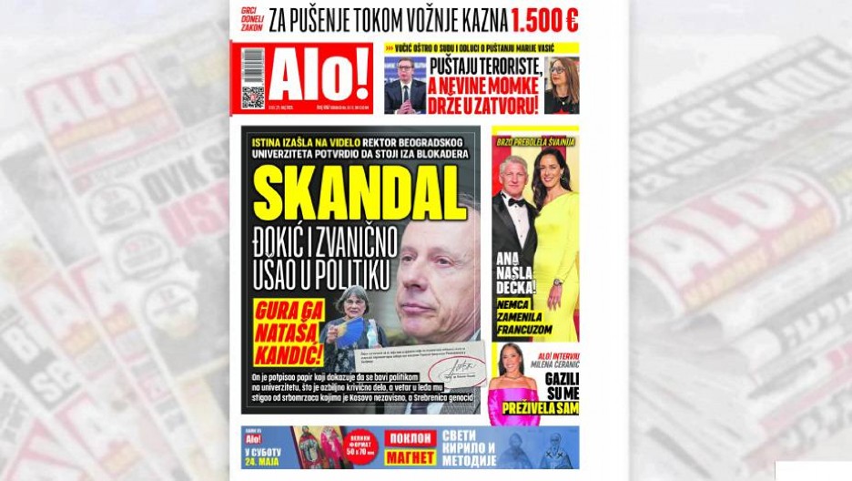 SKANDAL! Đokić i zvanično ušao u politiku! GURA GA NATAŠA KANDIĆ!