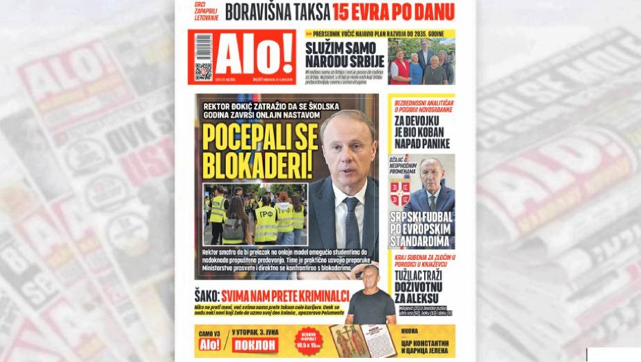 POCEPALI SE BLOKADERI! Rektor Đokić zatražio da se školska godina završi onlajn nastavom