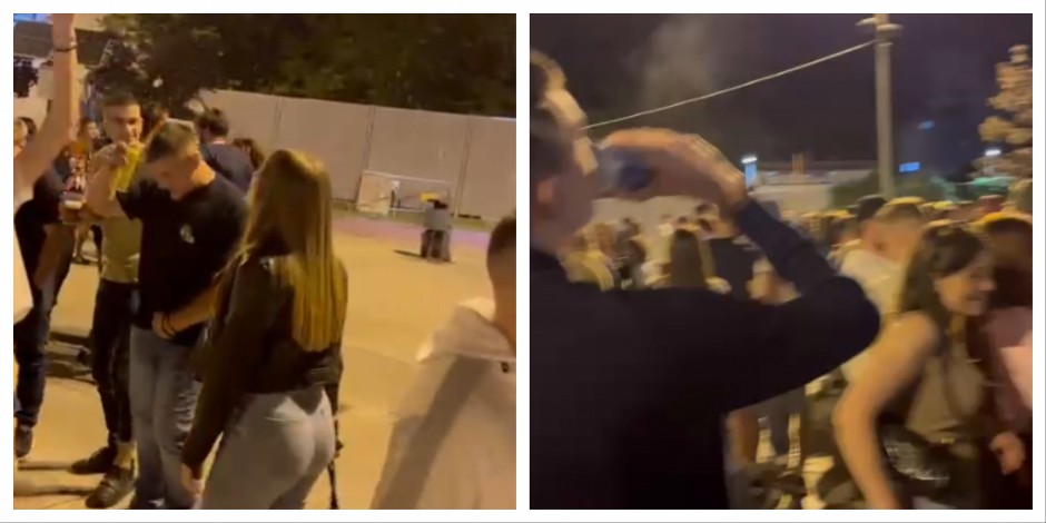 SRAMOTA! Blokaderi kao "žale" za nastradalima, a pogledajte šta rade: Napravili žurku, igraju, loču pivo dok trešti muzika... (VIDEO)