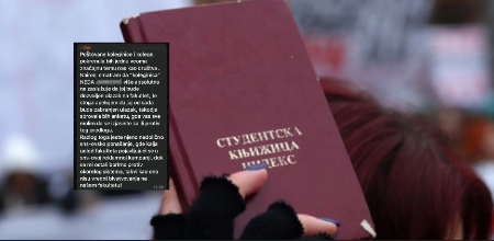 FAŠIZAM BLOKADERA NA DELU! TARGETIRALI SU STUDENTKINJU, SPREMAJU JOJ PAKAO! "Nije vredna bivstvovanja na našem fakultetu"