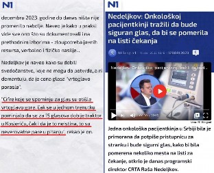 OVAKO CRTA OBMANJUJE JAVNOST! Masno slagali, pa priznali da nemaju nikakve dokaze!