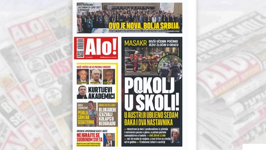 POKOLJ U ŠKOLI: U Austriji ubijeno sedam đaka i dva nastavnika