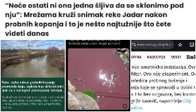 NARODE, ONI NE LAŽU - ONI IZMIŠLJAJU! Šolakovi mediji ispuštanje voćnog soka u reku proglasila "GENOCIDOM NAD JADROM"!