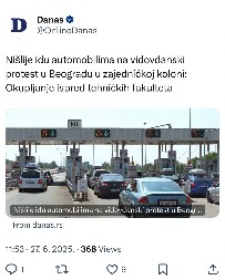 NOVA BRUTALNA LAŽ ANTISRPSKIH MEDIJA Stavili sliku gužve na naplatnoj rampi, izmislili celu priču!