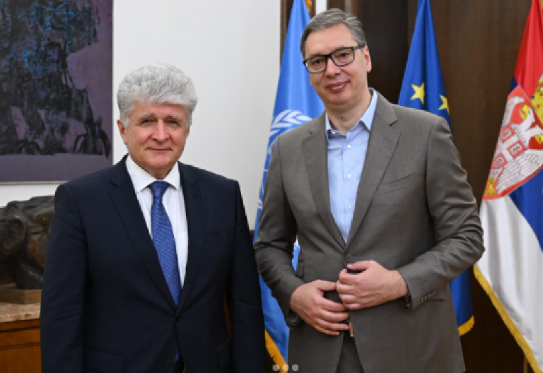 SRBIJA OSTAJE POUZDAN PARTNER UN Vučić se sastao sa pomoćnikom generalnog sekretara Ujedinjenih nacija za Evropu Miroslavom Jenčom