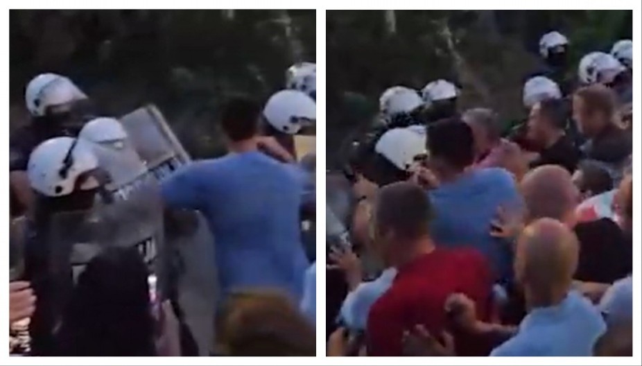 EVO ZBOG KAKVIH NASILNIKA DANAS BLOKADERI MALTRETIRAJU UŽIČANE!!! Gledajte, ovaj nagrnuo na štit policajca! OSTALI ZA NJIM, PREKO POLICIJE!