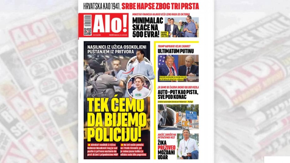 TEK ĆEMO DA BIJEMO POLICIJU! Nasilnici iz Užica osokoljeni puštanjem iz pritvora