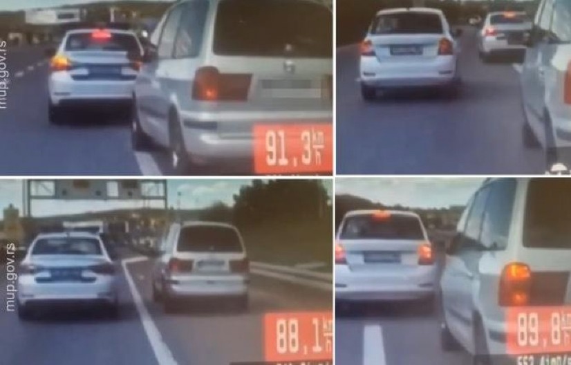 HAOS NA AUTO-PUTU! Bežao pa probio naplatnu rampu, šutirao policajce, kada su ga konačno savladali suspendovana trojica policajaca
